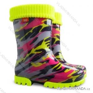 Rubber Boots Insulated Reflective Children's (20-27) DEMAR TWISTER LUX FLUO E
