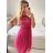 Women's strapless lace party dress (S/M ONE SIZE) ITALIAN FASHION IMC23349