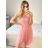 Women's strapless lace party dress (S/M ONE SIZE) ITALIAN FASHION IMC23349