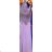 Women's elegant ball gown long straps dress (S / M ONE SIZE) ITALIAN FASHION IMM22650 - Colour   Royal blue - Size   L/XL