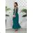 Women's Strapless Long Satin Party Dress (34-42) POLISH FASHION PMLEL24NATHALIE kerosene 40
