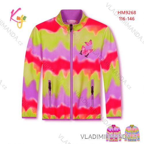 Zip-up sweatshirt long sleeve children's youth girls (116-146) KUGO FM8886