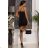 Women's Strapless Long Satin Party Dress (34-42) POLISH FASHION PMLEL24NATHALIE black 40