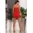 Women's Strapless Long Satin Party Dress (34-42) POLISH FASHION PMLEL24NATHALIE red 40