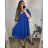 Women's Strapless Elegant Prom Long Dress (S/M, L/XL) FRENCH FASHION FMF231707 XL/2XL Royal blue