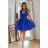 Women's Plus Size (42-46) Long Elegant Party Sleeveless Dress POLISH FASHION PMLBC23265-10 blue 40