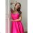 Women's Plus Size (42-46) Long Elegant Party Sleeveless Dress POLISH FASHION PMLBC23265-10 - Colour   dark pink
 - Size   40