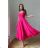 Women's Plus Size (42-46) Long Elegant Party Sleeveless Dress POLISH FASHION PMLBC23265-10 - Colour   dark pink
 - Size   40