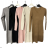 Women's Knitted Carmen Turtleneck Long Sleeve Dress (S/M, L/XL ONE SIZE) ITALIAN IM422A-82356