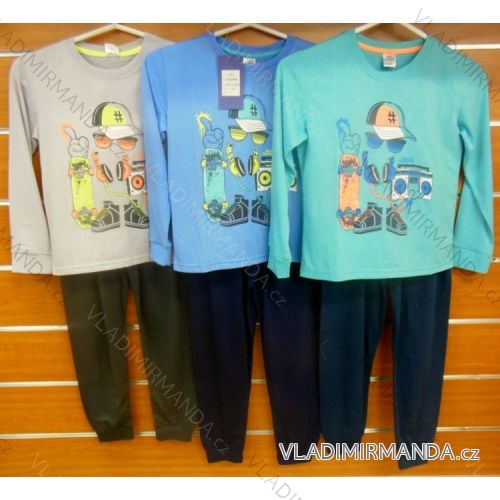 Pajamas Long Boys Cotton (98-128) N-FEEL BB-6138S
