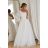 Women's Plus Size (42-46) Long Elegant Party Sleeveless Dress POLISH FASHION PMLBC23265-10 white 40