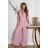 Women's Plus Size (42-46) Long Elegant Party Sleeveless Dress POLISH FASHION PMLBC23265-10 pink 34