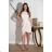 Women's Plus Size (42-46) Long Elegant Party Sleeveless Dress POLISH FASHION PMLBC23265-10 béžová 34