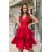 Women's Plus Size (42-46) Long Elegant Party Sleeveless Dress POLISH FASHION PMLBC23265-10 red 34