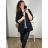 Set elegant jacket long sleeve and pants women (S / M ONE SIZE) ITALIAN FASHION IMM211392 - Colour   black - Size   54
