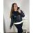 Zip Hooded Jacket Long Sleeve Women's Plus Size (3XL-8XL) POLISH FASHION PMWT21T21-69 XXL black