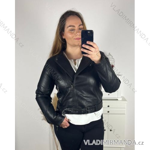 Zip Hooded Jacket Long Sleeve Women's Plus Size (3XL-8XL) POLISH FASHION PMWT21T21-69 XXL black