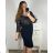 Women's Strapless Long Satin Party Dress (34-42) POLISH FASHION PMLEL24NATHALIE -   black -   48