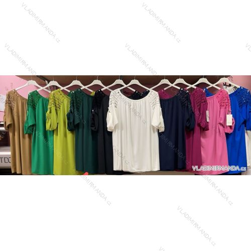 Tunic / blouse long sleeve women's oversized (3XL / 4XL ONE SIZE) ITALIAN FASHION IMWQ2191650