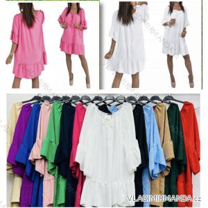 Women's Plus Size Long Sleeve Dress (XL/2XL/3XL ONE SIZE) ITALIAN FASHION IMBM24006