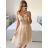 Women's strapless short party dress (S/M ONE SIZE) ITALIAN FASHION IMPSH24C612 pink salmon S/M