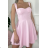 Women's Summer Elegant Sparkly Sequin Strap Dress (S/M ONE SIZE) ITALIAN FASHION IMPBB23O3837