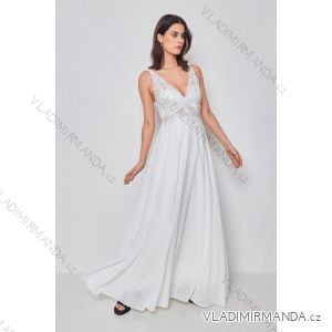 Women's Long Elegant Strapless Party Dress (SL) FRENCH FASHION FMPEL23DORIANE