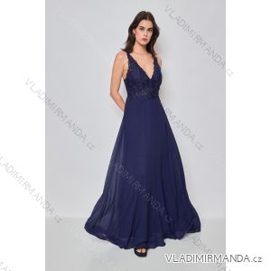 Women's Long Elegant Strapless Party Dress (SL) FRENCH FASHION FMPEL23DORIANE