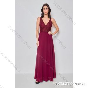 Women's Long Elegant Strapless Party Dress (SL) FRENCH FASHION FMPEL23DORIANE