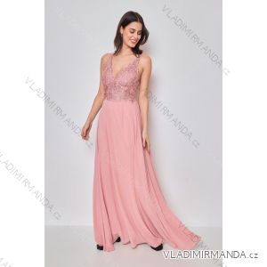 Women's Long Elegant Strapless Party Dress (SL) FRENCH FASHION FMPEL23DORIANE