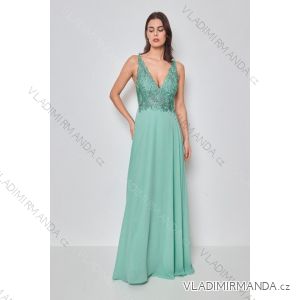 Women's Long Elegant Strapless Party Dress (SL) FRENCH FASHION FMPEL23DORIANE