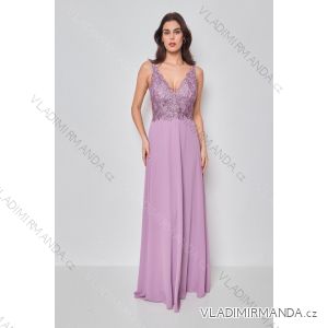 Women's Long Elegant Strapless Party Dress (SL) FRENCH FASHION FMPEL23DORIANE