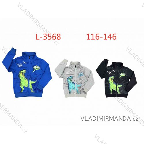 Warm children's sweatshirt for boys (116-146) SEZON SEZ21H-3031