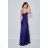 Women's Long Elegant Strapless Party Dress (SL) FRENCH FASHION FMPEL23DORIANE dark blue L