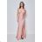 Women's Long Elegant Strapless Party Dress (SL) FRENCH FASHION FMPEL23DORIANE pink S