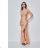 Women's Long Elegant Strapless Party Dress (SL) FRENCH FASHION FMPEL23DORIANE