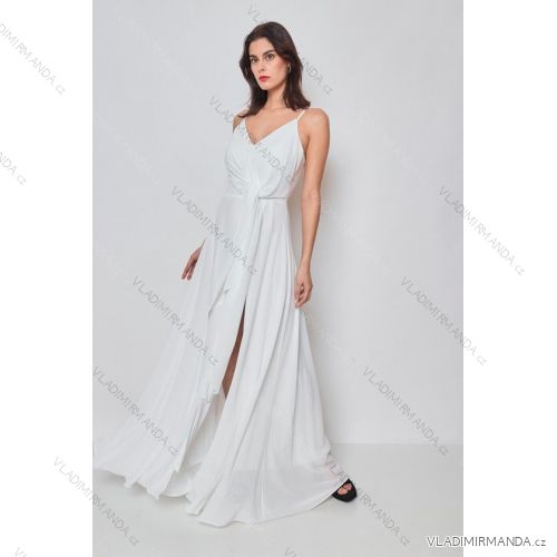 Women's Long Elegant Strapless Party Dress (SL) FRENCH FASHION FMPEL23DORIANE