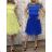 Women's short tulle lace party dress (S/M/L ONE SIZE) ITALIAN FASHION IMHMS23173 -   Light blue -   M / L