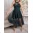 Elegant Sleeveless Ball Gown Lace (uni s-m) ITALIAN FASHION IM919919 -   modrá královská -   S / M