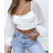 Women's Long Sleeve Crop Top (S/M ONE SIZE) ITALIAN FASHION IMPBB23B10882