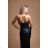 Women's Long Elegant Strapless Party Dress (SL) FRENCH FASHION FMPEL23DORIANE Green L