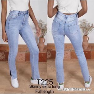 Jeans pants leatherette with zip (XXS-L) LAULIA JWA20108