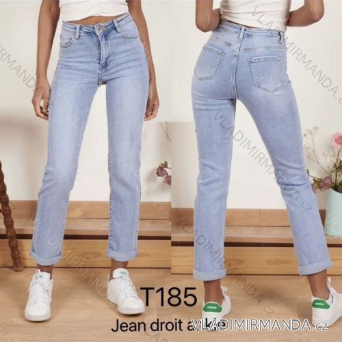 Jeans pants leatherette with zip (XXS-L) LAULIA JWA20108