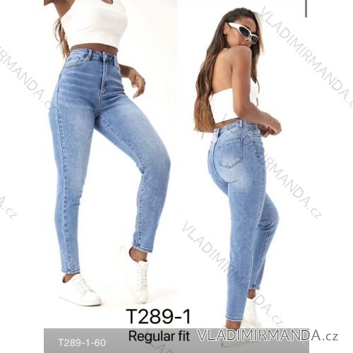 Jeans pants leatherette with zip (XXS-L) LAULIA JWA20108