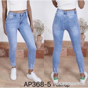 Jeans pants leatherette with zip (XXS-L) LAULIA JWA20108