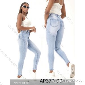 Jeans pants leatherette with zip (XXS-L) LAULIA JWA20108