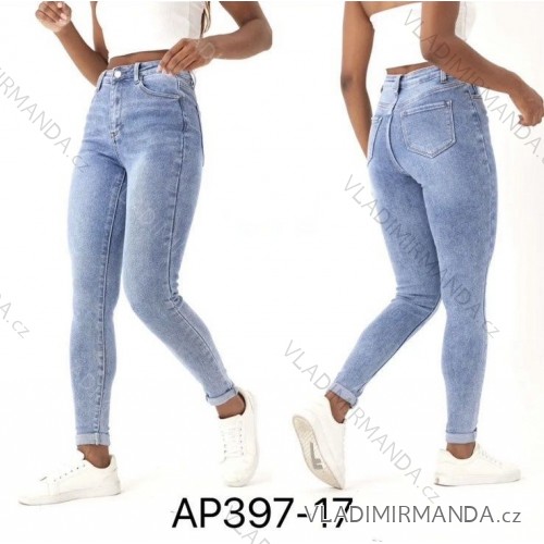 Jeans pants leatherette with zip (XXS-L) LAULIA JWA20108