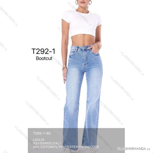 Jeans pants leatherette with zip (XXS-L) LAULIA JWA20108