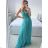 Women's Sleeveless Lace Party Long Dress (S/M ONE SIZE) ITALIAN FASHION IMM2318805/DU