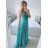 Women's Sleeveless Lace Party Long Dress (S/M ONE SIZE) ITALIAN FASHION IMM2318805/DU